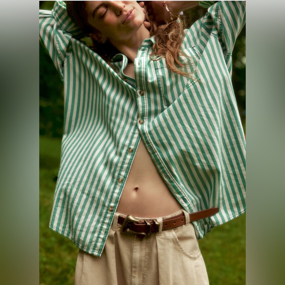 We The Free Happy Hour Stripe Top - Picture 2 of 7